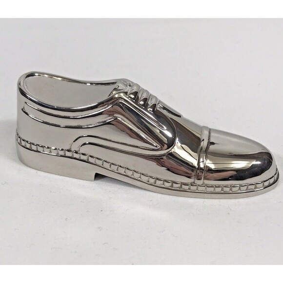 Men's Dress Shoe Silver Plate BOTTLE OPENER Barware Accessory Salesmen's Sample - Picture 2 of 6